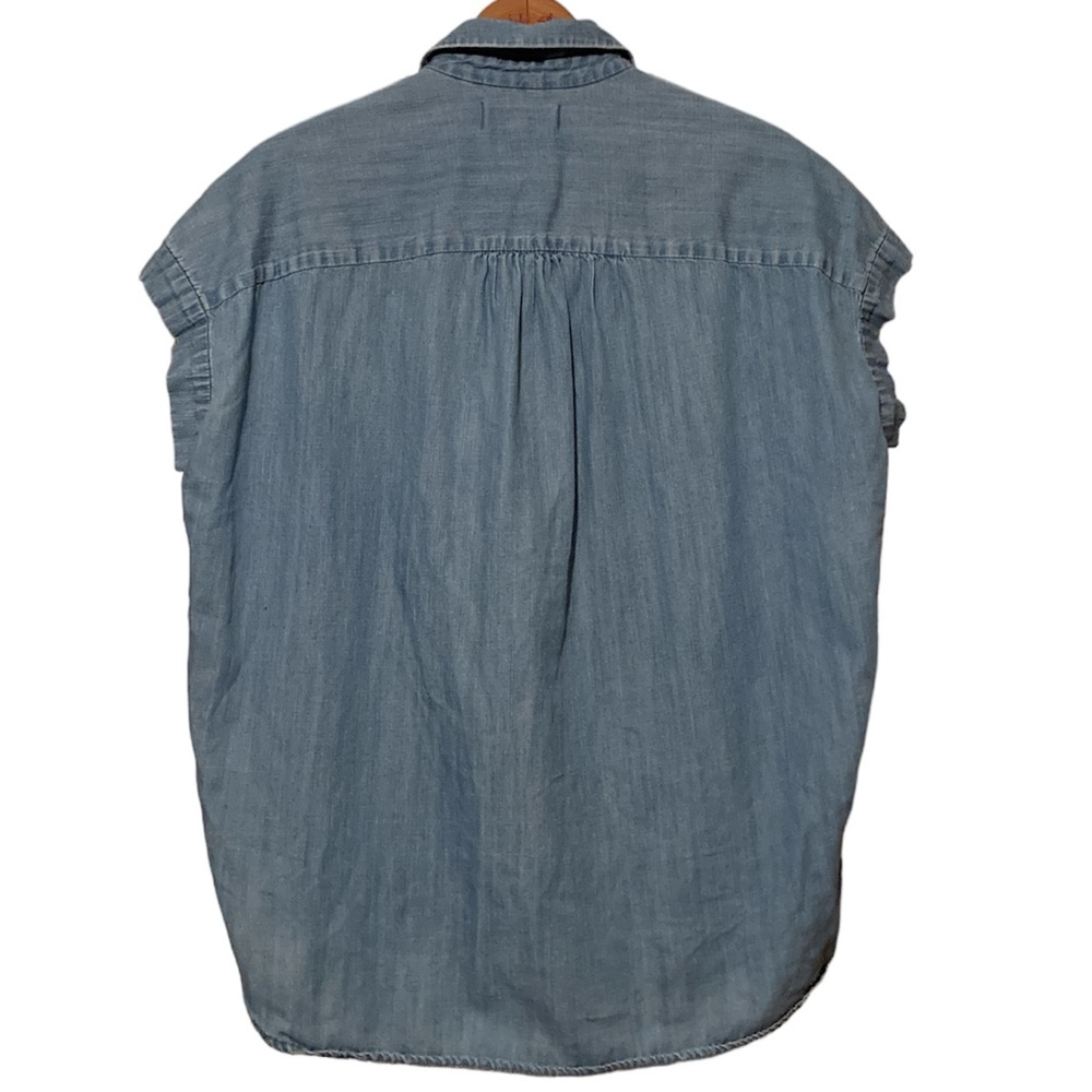 Madewell Central Shirt in Roberta Indigo NEW XXS-M - Picture 5 of 9